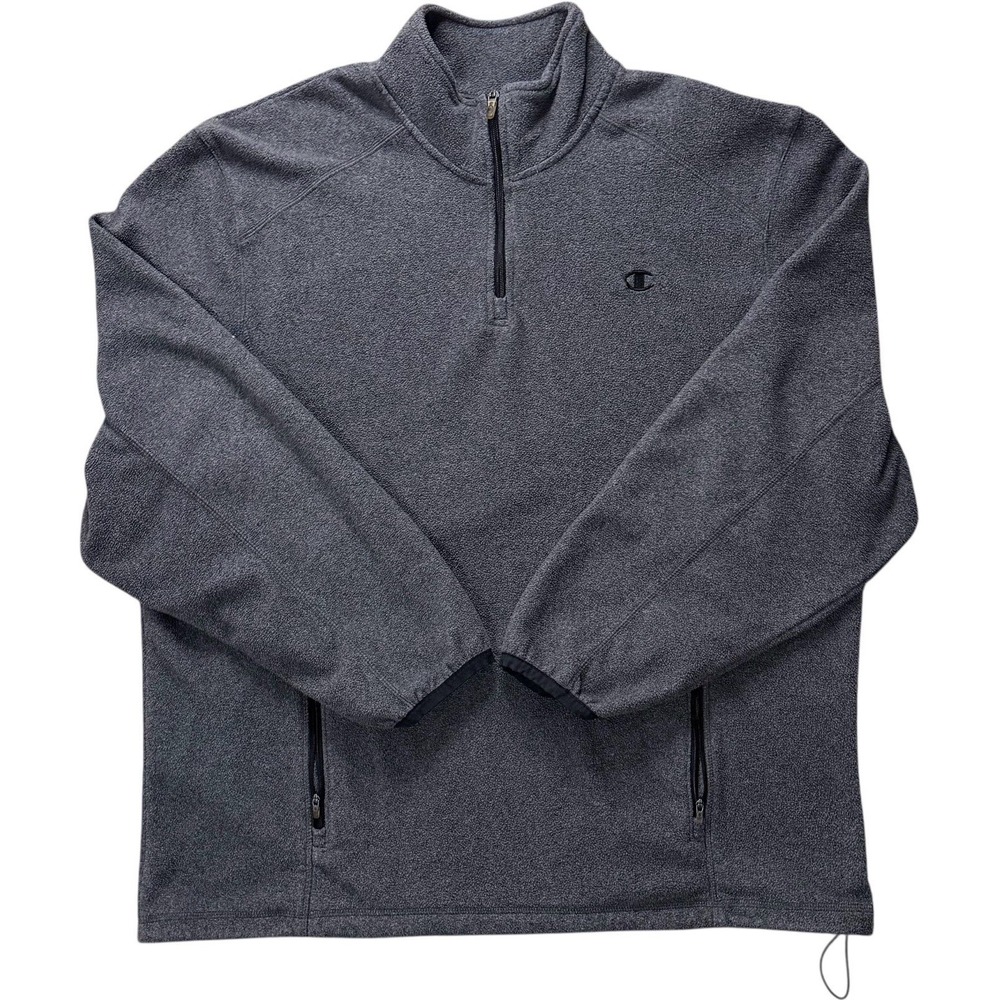 Champions Granite Heat Tech Fleece 1/4‎ Zip Pullover Jacket Size XXL Pockets